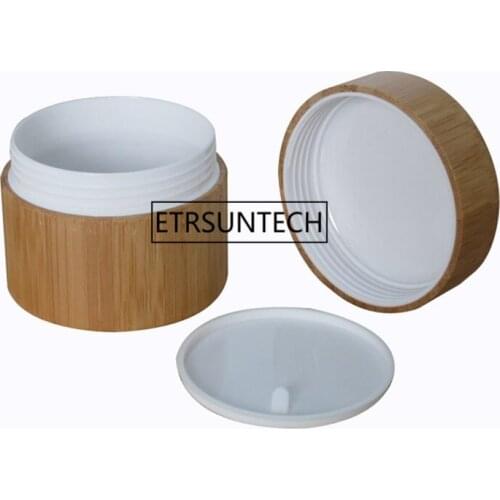 30G 50G Bamboo Cream Jar Wooden Jar with PP Inner, Cosmetic Packaging Bottle Cream Jar F1615