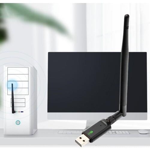 600Mbps Premium 600Mbps Wireless WiFi Antenna Easy Operation WiFi USB Plug Play for Bluetooth-compatible
