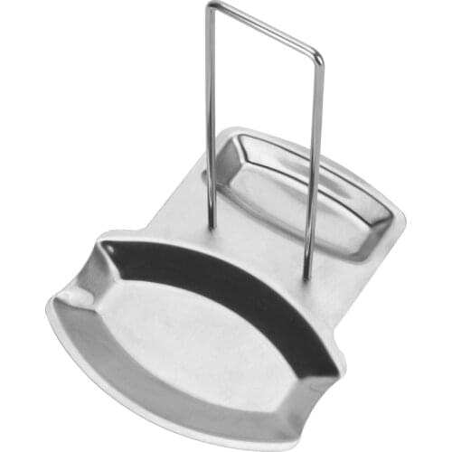 BMBY-Spoon Rest and Pot Lid Holder, Stainless Steel Pan Pot Cover Lid Rack Shelf Stand Holder Spoon Holder Utensil Rest Stove