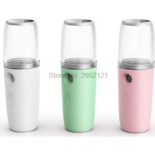 By dhl 100pcs USB Portable Nano Mist Sprayer Facial Body Nebulizer Steamer Moisturizing Skin Care Mini Face Spray new