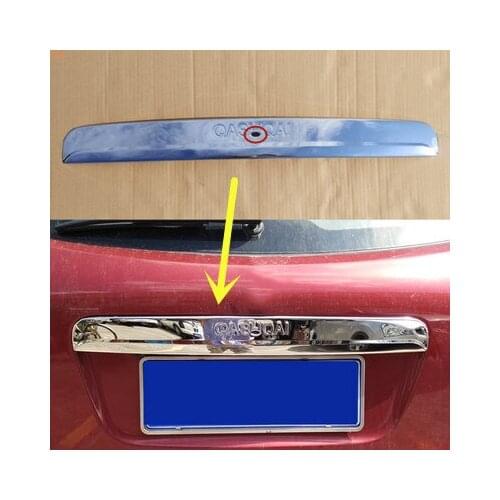 For Nissan QASHQAI 2008-2015 High-quality stainless steel rear trunk door decorative strip tailgate styling strip Car styling