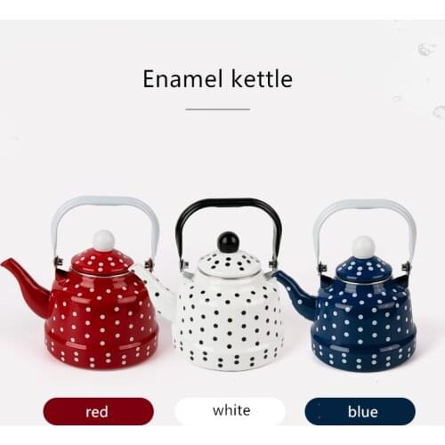 Enamel kettle, enamel teapot, 1.1L, 1.7L, 2.5L thickened enamel kettle