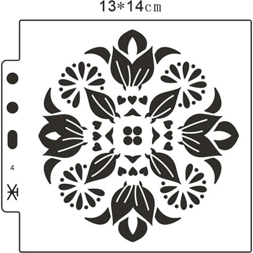 Disc shield DIY cake scrapbook stencils hollow Embellishments printing lace ruler Valentines Day