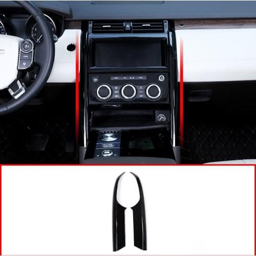 Gloss Black ABS Chrome Center Console Decoration Strips Trim internal Accessories For Land Rover Discovery 5 LR5 L246 2017-2020