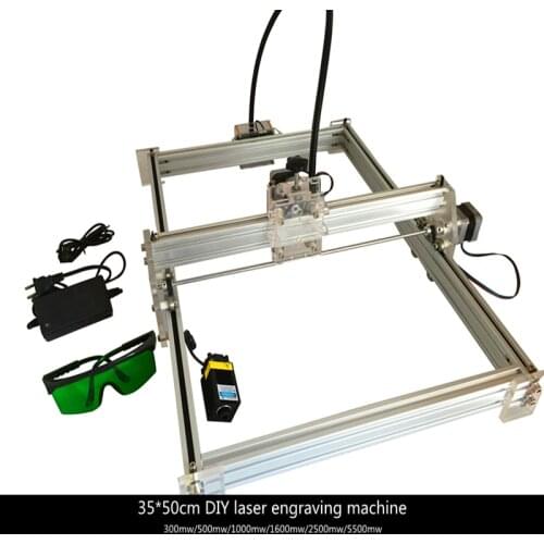 Laser engraving machine DIY 300MW latest laser cutting machine laser marking machine assembly kit stroke 35X50cm