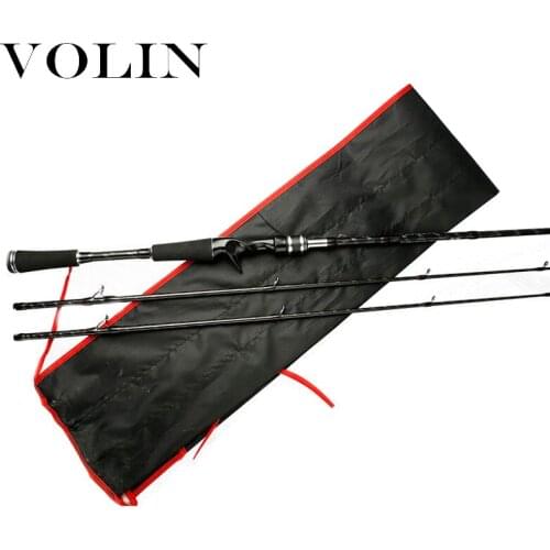 VOLIN Hot Selling Carbon Fishing Rod 2.1m 2.4m 2 Tips M ML Fast Action Casting Rod Lure Fishing Pole