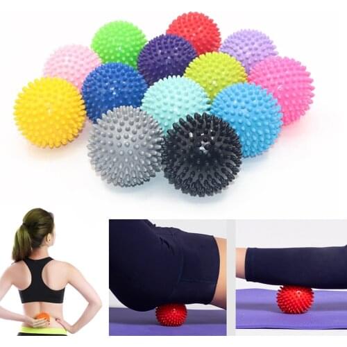 7.5cm 9cm PVC Spiky Massage Ball Trigger Point Sport Fitness Hand Foot Pain Relief Plantar Fasciitis Reliever Exercise Ball