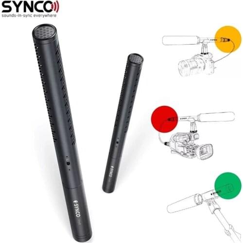 Synco Mic-D1 shot-gun Microphone with Brass Tube High-Pass Filter XLR Connector for DSLR Broadcast, Camcorders,Youtube PK Comica