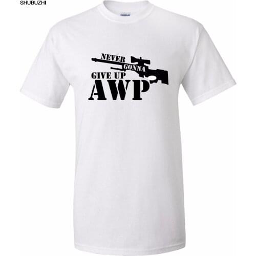 Never Gonna Give Up AWP - Mens CS PC Gaming T-Shirt - CSGO AWP MLG New T Shirts Funny Tops Tee New Unisex Funny Tops