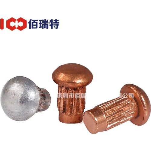 Spot wholesale purple copper sign rivett Red copper sign rivet M2M3 50PCS