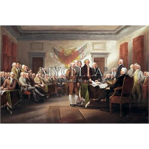 Full 5D DIY Diamond Painting Declaration of Independence Embroidery Cross Stitch Needlework Diamond Mosaic Decor Gift Posters