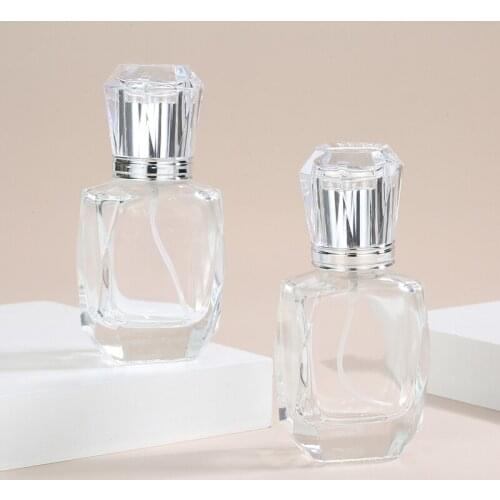 10pcs/lot 30ml Clear Glass Perfume Bottle Thick Glass Spray Cosmetic Bottles Empty Parfum Packaging Bottle
