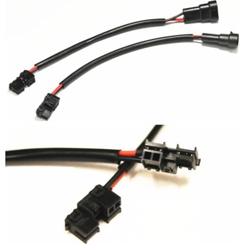 Rockeybright 2pcs HID Xenon Ballast Power Cable wire d2s to H11 H8 H9 Male wire socket for Lexus for Toyota for Denso for Koito