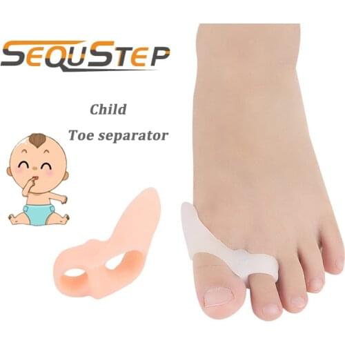 Sequstep Child Hallux Valgus Protector Overlapping Toes Corrector for Kids Big Toe Separator Thumb Bunion Protector for Children