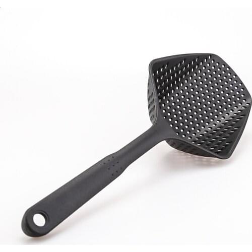 XYj Kitchen Scoop Colander 8 Colors Cooking Strainer Soup Spoon Plastic Portable Vegetable Strainer Drain Gadgets Kitchen Tools