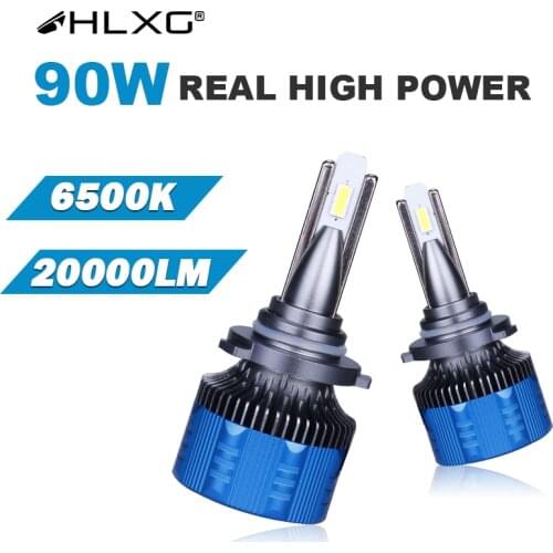 Light bulbs h7 Canbus 9012 HIR2 H1 H8 H11 9005 9006 HB3 HB4 Car LED H4 Headlight Bulb 90W Motorcycle Lamp 20000LM Lights 6500K