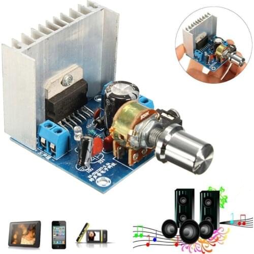 TDA7297 AC / DC 12V TDA7297 2 * 15W Digital Stereo Audio Amplifier Dual Channel AMP 15W + 15W Grade 2.0 Board Upgraded Radiator