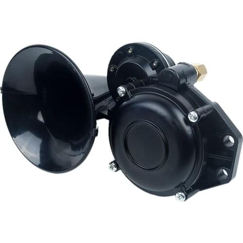 Air Horn Black 300DB 12V/24V Electric For Car Motorcycle Truck Boat Parts
