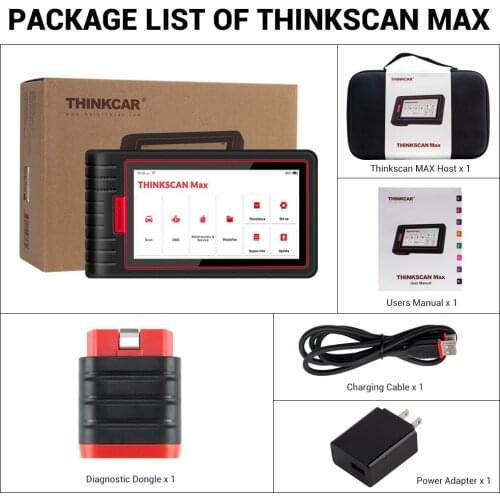 High quality thinkscan max car fault Bluetooth connection OBD maintenance reset decoder X431 OBD2 auto diagnostic tool free ship