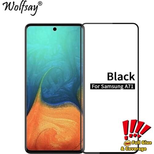 Screen Protector For Samsung Galaxy A71 Tempered Glass Samsung A71 Full Cover Protective Film Glass For Samsung A71 Safety Glass