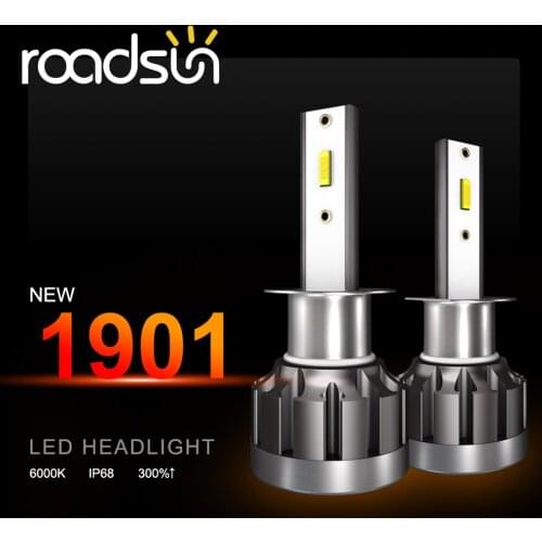 View Mirror Welcome Light Puddle Light LED Car Headlight Bulb 40W 4000LM 6000K C6S2 CSP Chip LED Bulb for Headlamp 1901