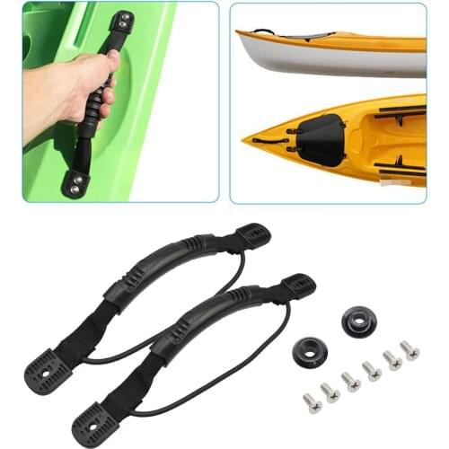 1 Pair Side Mount Replacement Marine Boat Carry Handle Hand Rail Hardware for Kayak Yacht Canoe Raft