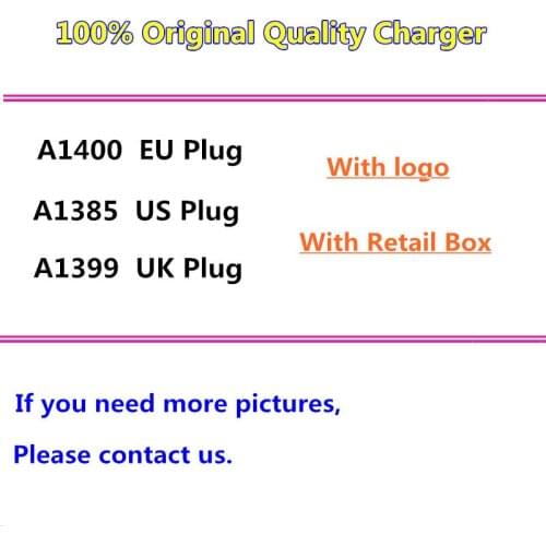 10pcs/lot Original OEM A1400 A1385 A1399 EU US UK Plug 5V 1A USB Power Adapter 28g 25g Wall Charger For Phone 11 XS XR 7 8 Plus