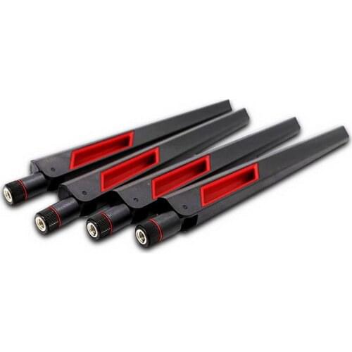 100pcs 2.4GHz 5GHz 5.8Ghz Antenna real 8dBi RP-SMA Connector Dual Band wifi Antena aerial SMA female wireless router