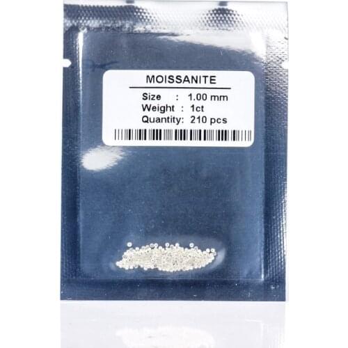 1ct/pack small size 1.0mm melee moissanites IJ Color round brilliant cut VVS clarity moissanites diamonds