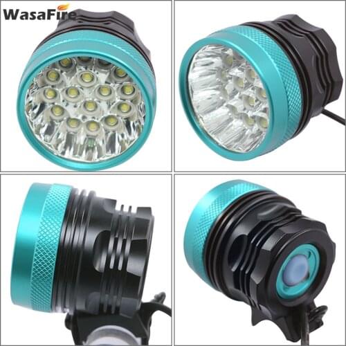 20000 Lumen 16 XML T6 Led Bicycle Front Light Ultra Bright Waterproof Bike Headlight 8.4V 18650 Battery Flashlight for Cycling