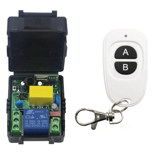 2016 new products 220 v 1 ch wireless remote control switch 1*receiver +1* transmitter inter-lock