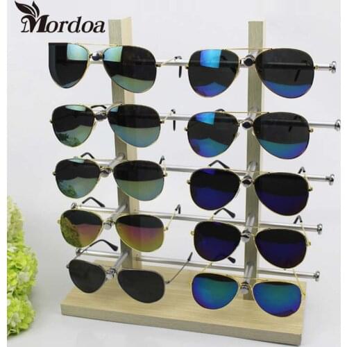 2017 Mordoa New 5 Layers 10 vice Eyeglasses Sunglasses Glasses Display Stand Rack Holder Shelf Show Frame