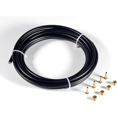 3m Bike Hydraulic Disc Brake Oil Tube 2.0x5.0mm + 4 Pairs BH59 Pressing Ring T Needle Copper MTB Bike Brake Cable