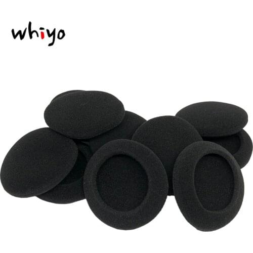 500 Pairs of Black Foam Replacement Ear Pads Cushion Cover Earpads Pillow for 6cm 60mm Sleeve Headset Earphone Headphones