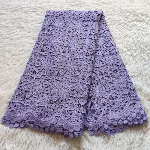 African lace fabric 2021 high quality Guipure lace fabric Latest French Cord lace fabric with Stones for Wedding 5 Yards JL050