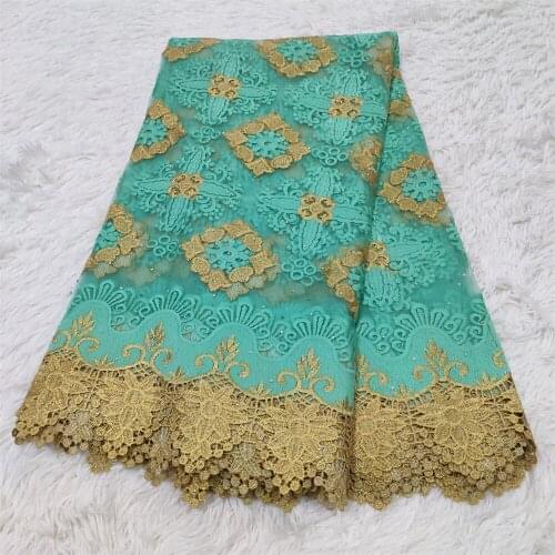 African Lace Fabric 5 Yards 2021 Nigerian Lace French Lace Net Fabric Embroidered Sequin Lace Fabric African Wedding HZ1128