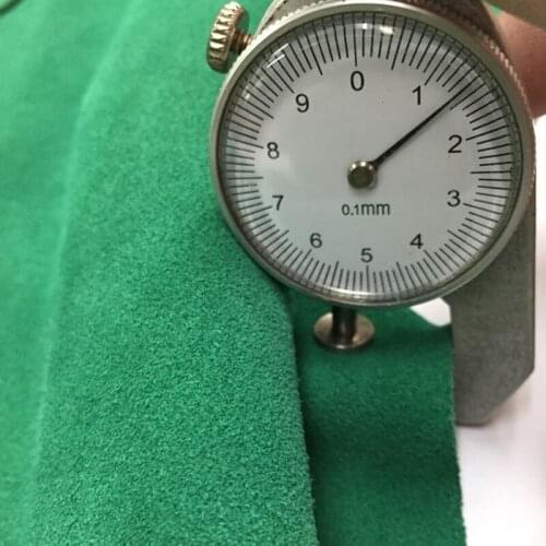 Agenuineon Genuine Cow Leather 50 Square Feet Green Suede Fabric Material Cowhide Leather Snow Boots Factory Directed