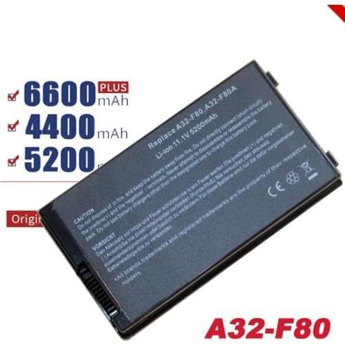 Laptop Battery For ASUS F8 F80 F80H F80A F80S F80Q F80L F80M F81 F81SE X82SE F83 F50S X61 X61W X61S X61GX X61SL X61Z X61SL X61Z