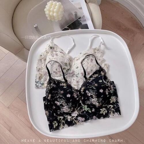 Only A Bra, Comfortable Sleepwear Lingerie Seamless Women Intimate Sexy Jacquard Lace Bra, Floral Push Up Girls Bralette M L XL