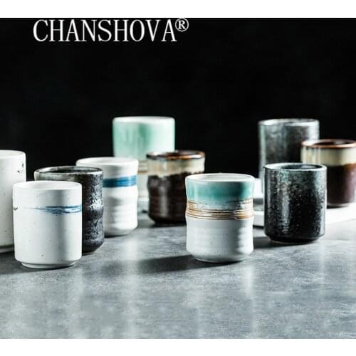 CHANSHOVA 100/120/200ml Traditional chinese retro style Personality brief Ceramic Teacup China porcelain coffee tea cup mug H565
