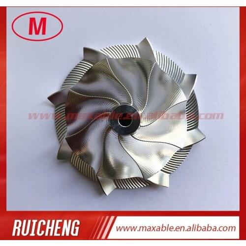 TD04 50.00/67.00mm 8+0 blades point milling high performance turbocharger billet/milling/aluminum 2618 compressor wheel