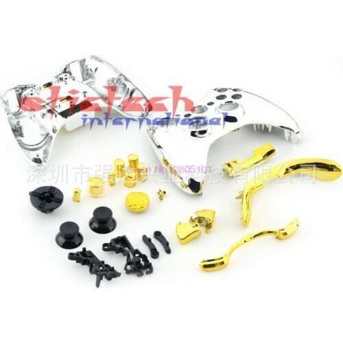 By dhl or ems 20 pcs Full Shell Housing with Full Gold Buttons Inserts Accessories for Xbox Wireless Controller