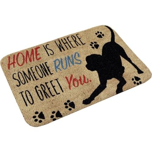 Door Mat Thicken Non Slip Flannel Home Decorative Entrance Floor Rug for Bathroom Kitchen Mat Living Room Bathroom Non-Slip Rug
