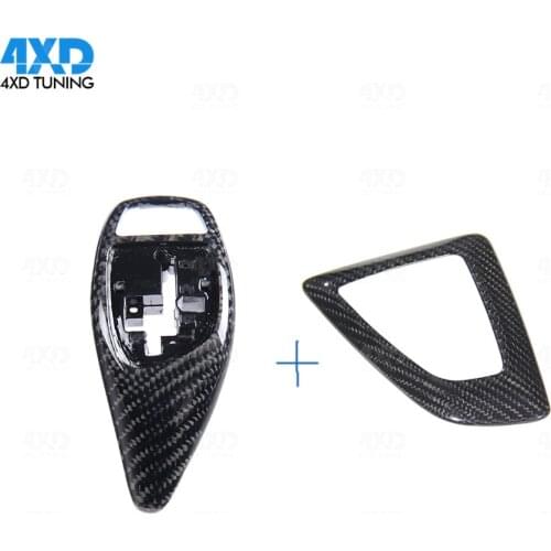 F20 Carbon control Gear Shift Head Knob Replace cover For BMW F10 F30 F32 F34 F36 X5 F15 Gear Base Cover& steering wheel trim