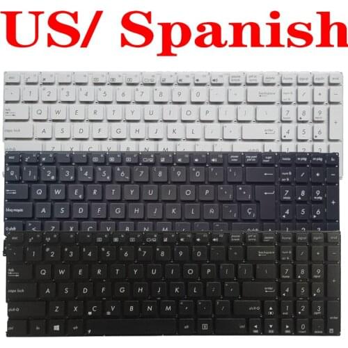 US/SP/Spanish Laptop keyboard for ASUS X556 X556U X556UA X556UB X556UF X556UJ X556UQ X556UR X556UV F556U X756UJ X756UQ X756UV