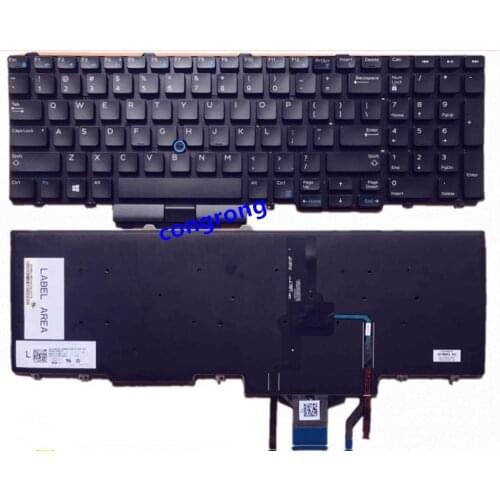 US Keyboard for DELL Precision E5550 E5570 E6540 3510 M3510 7510 M7510 keyboard with backlight English MP-13P53USJ698