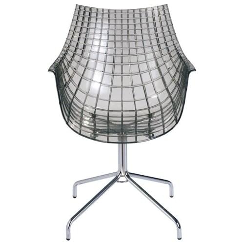 Minimalist modern Transparent Meridiana Chair Clear Seat dining chair with Metal Leg Classic Modern Design Dining Chairs