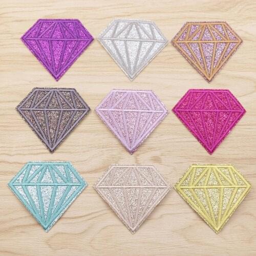 Customizable Wholesale Embroidered Cloth Stickers Cartoon Diamond Clothing Accessories Accessories Adhesive Cloth Tape Sequins