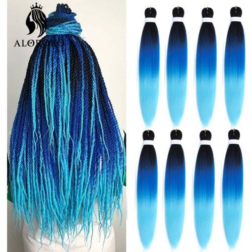 Ombre Extensions Hair for Braids 24 Inch Synthetic Braiding Hair Accessories Jumbo Crochet Braid Hair Wholesale Alororo