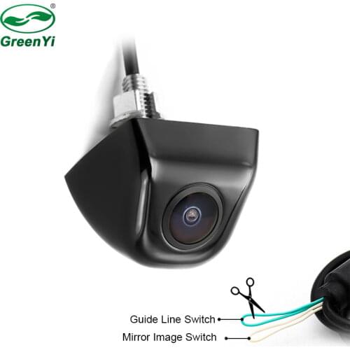 HD 3 Glass Lens Rotation Parking Camera Front Side Rear View Camera For LCD TFT Parking Monitor Can Change Parking Line
